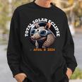 Total Solar Eclipse 4 8 2024 Path American Armadillo Eclipse Sweatshirt Gifts for Him