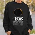 Total Solar Eclipse Apr 8 2024 Totality Texas Schedule Time Sweatshirt Gifts for Him