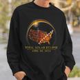 Total Solar Eclipse April 8 2024 America Map Totality Sweatshirt Gifts for Him