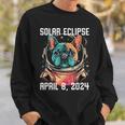 Total Solar Eclipse April 8 2024 French Bulldog Sweatshirt Gifts for Him