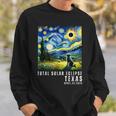Total Solar Eclipse April 8 2024 Texas Souvenir Sweatshirt Gifts for Him