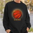 Total Solar Eclipse Basketball Lover April 8 2024 Totality Sweatshirt Gifts for Him
