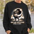 Total Solar Eclipse Dinosaur Dino T-Rex April 8 2024 Kid Boy Sweatshirt Gifts for Him