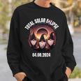 Total Solar Eclipse Gnome Gnomes Totality Party 2024 Sweatshirt Gifts for Him