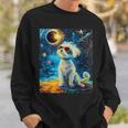 Total Solar Eclipse Maltese Dog Sweatshirt Gifts for Him