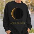 Total Solar Eclipse Spring April 8 2024 Akron Ohio Sweatshirt Gifts for Him