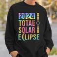 Total Solar Eclipse Tie Dye April 8 2024 Totality Usa Sweatshirt Gifts for Him