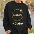 Totality Path 2024 Indiana Total Eclipse Pocket Sweatshirt Gifts for Him