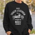 Triker Legends Im March Geboren Trike S Sweatshirt Geschenke für Ihn