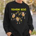 Trombone Rocks Musical Instrument Sweatshirt Gifts for Him