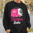 Trucker Babe Truck Driver And Trucker Sweatshirt Geschenke für Ihn