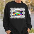 Tv Test Pattern Nerd Geek Sweatshirt Gifts for Him