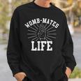 Twin Womb-Mates Baby Sibling Pregnant Quote Pun Sweatshirt Gifts for Him