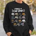 Types Of Cat Loaf Kitten Bread Lover Foodie Cute Pet Cat Sweatshirt Gifts for Him