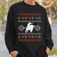 Ugly Christmas Bull Riding Cowboy Country Bull Rider Sweatshirt Gifts for Him