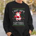 Ugly Christmas Sweater I Got Ho's In Different Area Codes Sweatshirt Gifts for Him