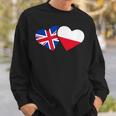Uk Poland FlagHeart British Polish Love Cute Sweatshirt Gifts for Him