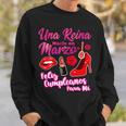 Una Reina Nacio En Marzo Feliz Cumpleaños Marzo Aniversario Camisa de entrenamiento Regalos para él