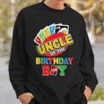 Uncle Of The Birthday Boy Uno Dad Papa Father 1St Bday Sweatshirt Gifts for Him