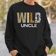 Uncle Of The Wild One Zoo Birthday Safari Jungle Animal Sweatshirt Gifts for Him