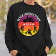 Never Underestimate An Old Man On A Bicycle Dirt Bike Sweatshirt Gifts for Him