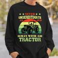 Never Underestimate An Old Man With A Tractor Farmer Sweatshirt Gifts for Him