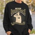 Never Underestimate An Old Man Us Flag Veteran Soldier Sweatshirt Gifts for Him