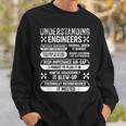 Understanding Engineers Mechanical Engineering Sweatshirt Gifts for Him