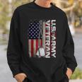 Us Army Veteran America Flag Vintage Army Veteran Sweatshirt Gifts for Him