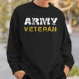 Us Army Veterans Distressed Font Sweatshirt Gifts for Him