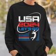 Usa 2024 United States American Sport 2024 Volleyball Sweatshirt Gifts for Him
