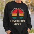 Usedom 2024 Inselreif Leuchtturm Motiv Sweatshirt Geschenke für Ihn