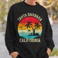 Vacaciones Familiaresintage Retro California Santa Barbara Beach Camisa de entrenamiento Regalos para él