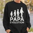 Vater Evolution Silhouette Papa Evolution Sweatshirt Geschenke für Ihn