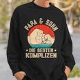 Vater Papa Sohn Sweatshirt Geschenke für Ihn