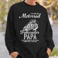 Vateratertag Geschenk Biker Papa Motorrad Spruch Kapuzenjacke Sweatshirt Geschenke für Ihn