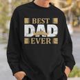 Vatertagaterintage Mustache Best Dad Ever Papa Sweatshirt Geschenke für Ihn