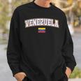 Venezuela Varsity World Flag Weathered Sweatshirt Gifts for Him