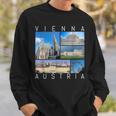 Vienna Austria Souvenir Vienna Famous Landmarks Sweatshirt Geschenke für Ihn