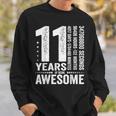 Vintage 11Th Birthday 132 Months 11 Years Old Being Awesome Sweatshirt Gifts for Him