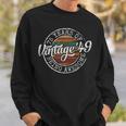 Vintage 1949 Bday Stamp 75Th Birthday 75 Year Old Sweatshirt Gifts for Him