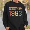 Vintage 1963 Birthday Retro Sweatshirt Gifts for Him