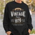 Vintage 1970 54Th Birthday Decoration 54 Year Old Men Sweatshirt Gifts for Him
