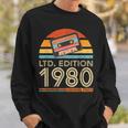 Vintage 1980 Birthday Sweatshirt Gifts for Him