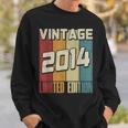 Vintage 2014 Limited Edition 10Th Birthday Sweatshirt Gifts for Him