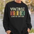 Vintage 40 Birthday Decorations 40Th Bday 1984 Birthday Sweatshirt Gifts for Him
