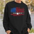 Vintage American Flag C-130 Military Plane Pilot Sweatshirt Gifts for Him