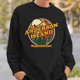 Vintage Anderson Island Washington Mountain Hiking Print Sweatshirt Gifts for Him