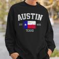 Vintage Austin Texas Est 1839 Souvenir Sweatshirt Gifts for Him