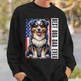 Vintage Best Dog Dad Ever Australian Shepherd Fathers Day Sweatshirt Gifts for Him